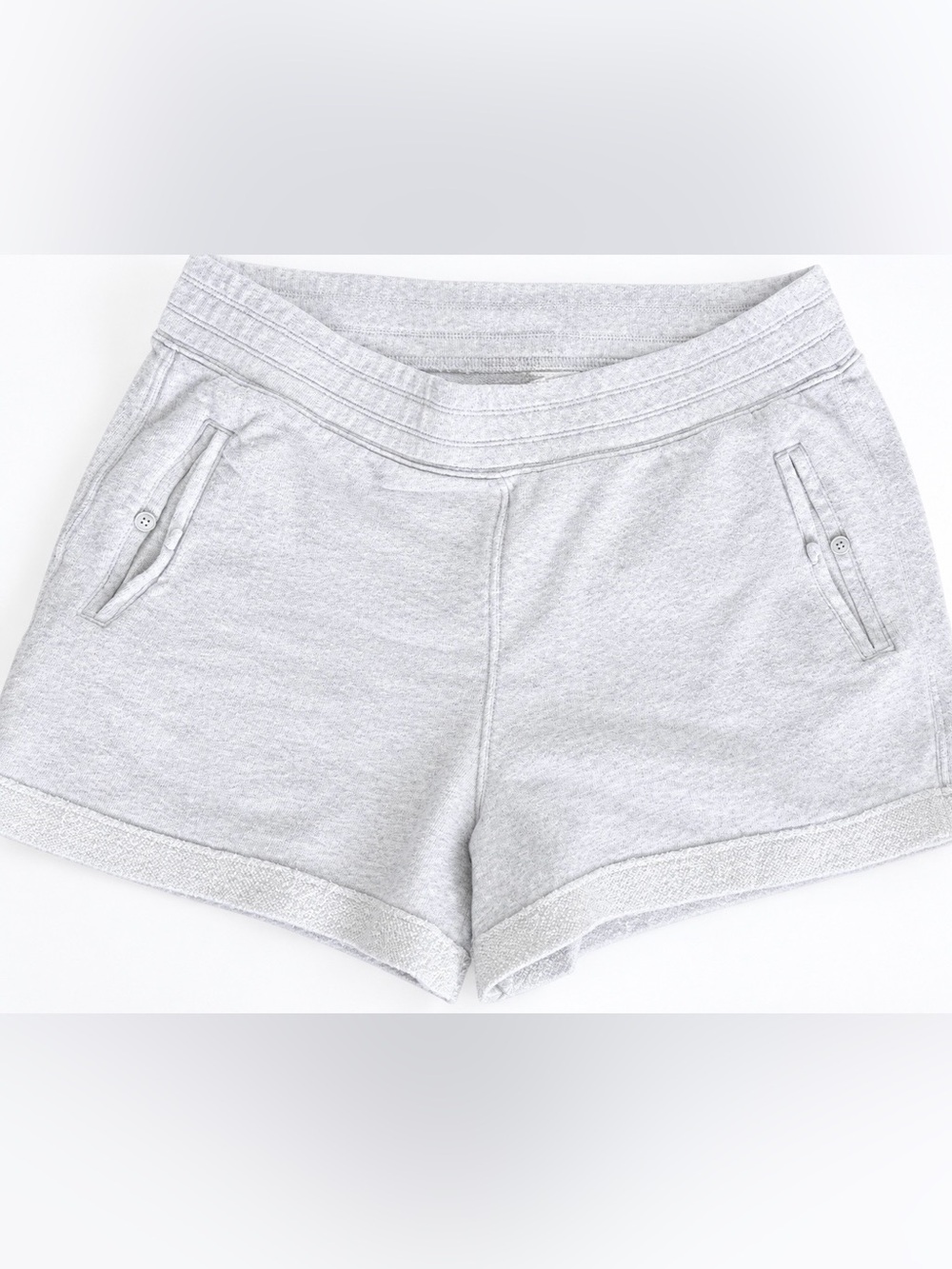 Aerie Light Gray Heather French Terry Lounge Shorts - Size L